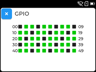 screenshot of GPIO app