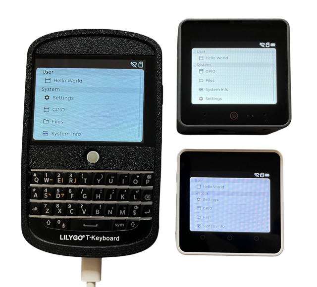 photo of devices running Tactility