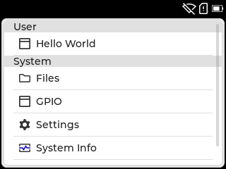 screenshot of desktop app