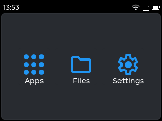 screenshot of launcher app