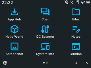 screenshot of launcher app
